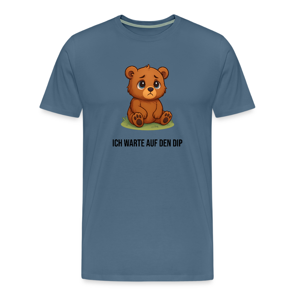 Herren T-Shirt Bärenmarkt - Blaugrau