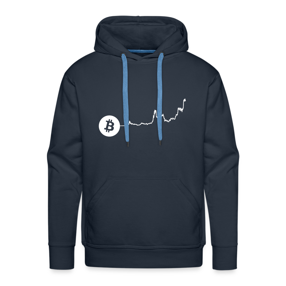 Bitcoin-US-Dollar Hoodie dunkel - Navy