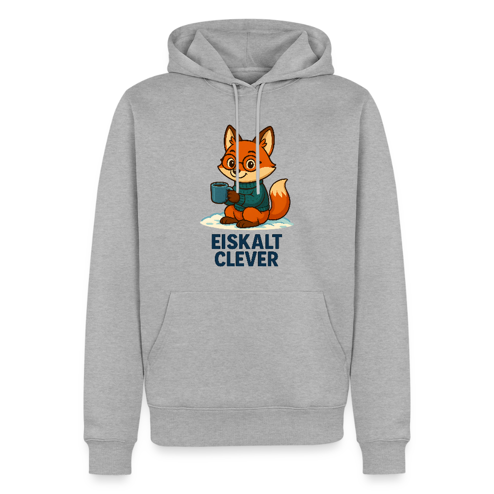 Männer Premium Hoodie - Grau meliert