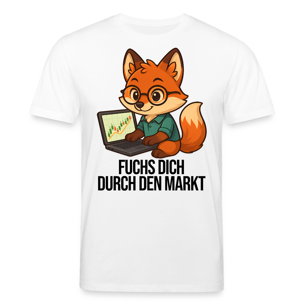 Fuchs dich durch den Markt – Trader Shirt hell - Weiß