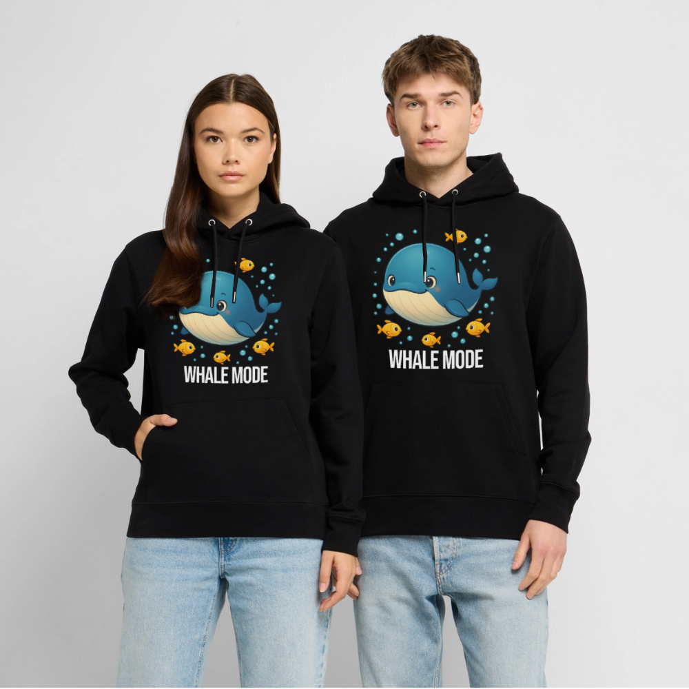 Whale Mode – Premium Trading Hoodie schwarz - Schwarz