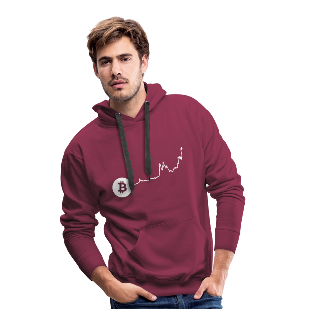 Bitcoin-US-Dollar Hoodie dunkel - Bordeaux