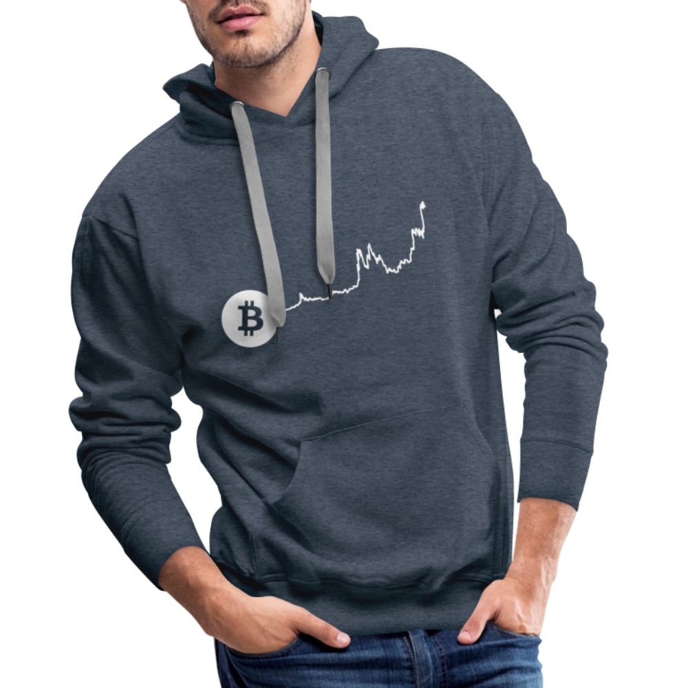 Bitcoin-US-Dollar Hoodie dunkel - Jeansblau