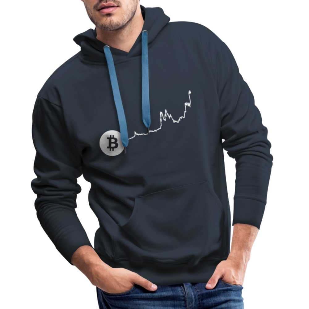 Bitcoin-US-Dollar Hoodie dunkel - Navy