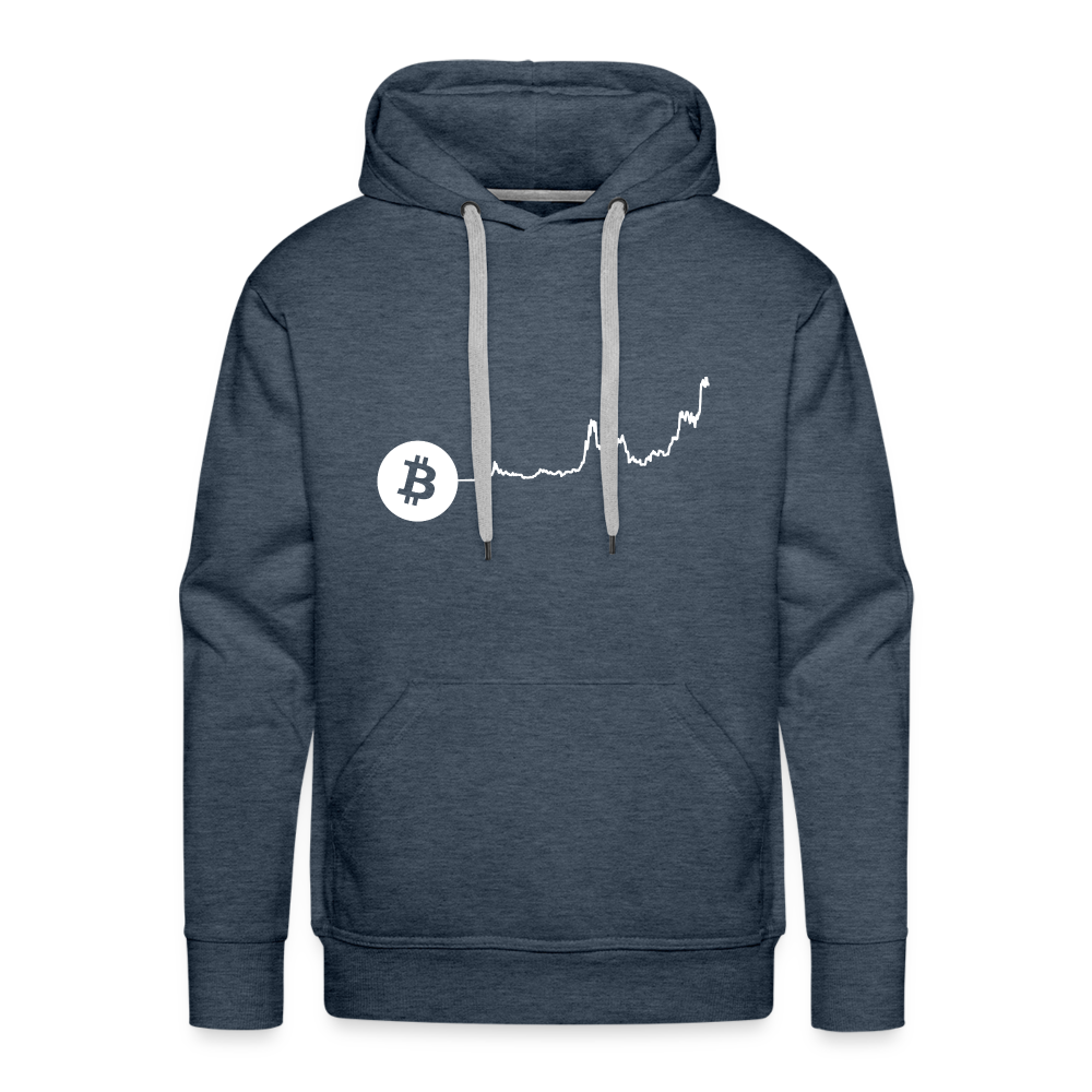 Bitcoin-US-Dollar Hoodie dunkel - Jeansblau