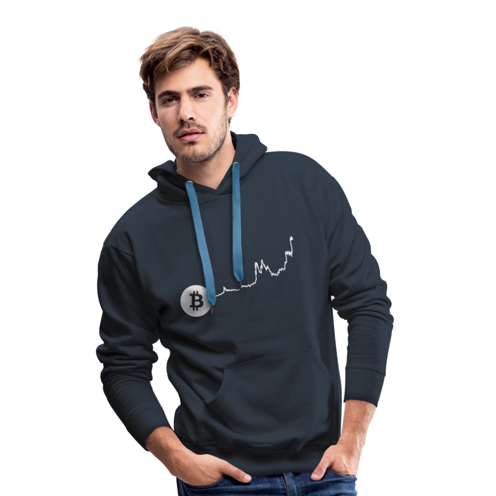 Bitcoin-US-Dollar Hoodie dunkel - Navy