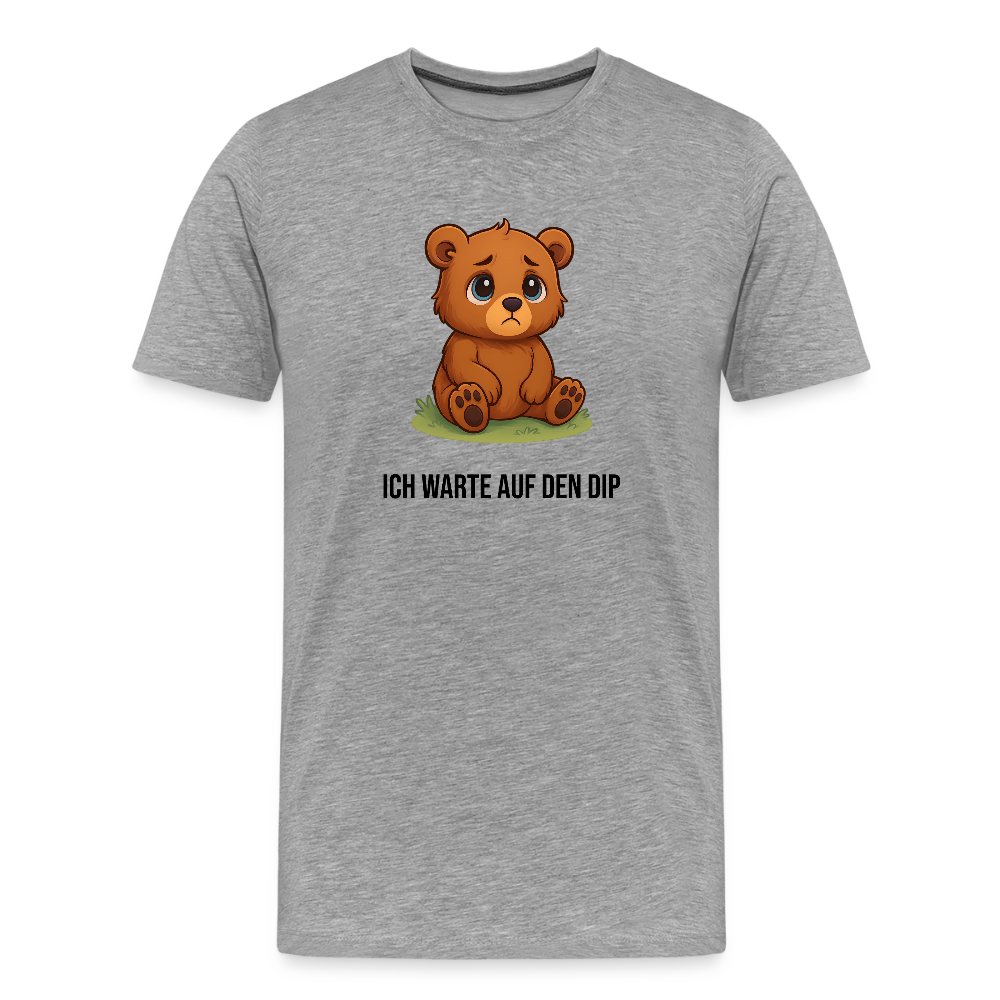 Herren T-Shirt Bärenmarkt - Grau meliert