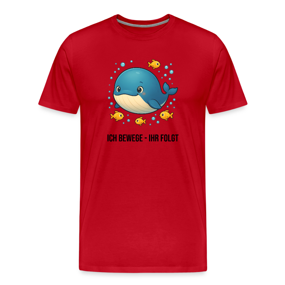 Herren T-Shirt Wal und Retailer - Rot