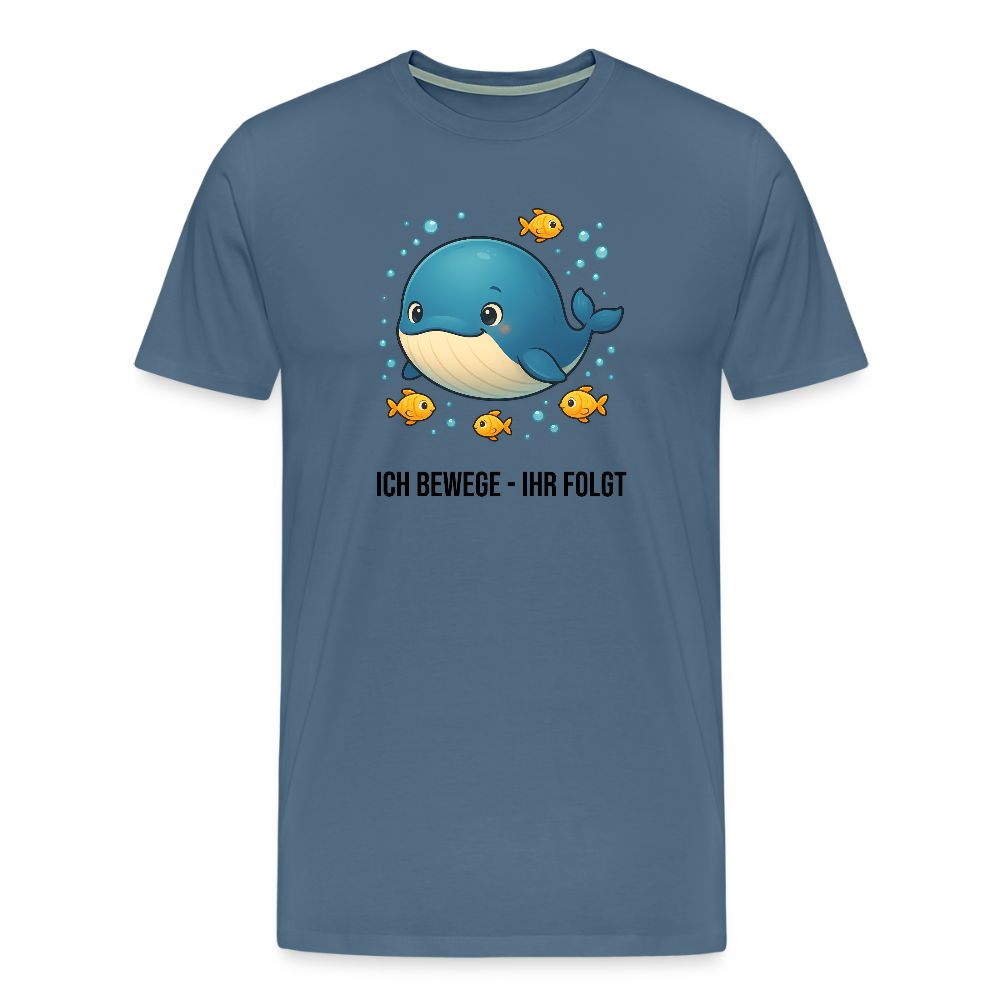 Herren T-Shirt Wal und Retailer - Blaugrau