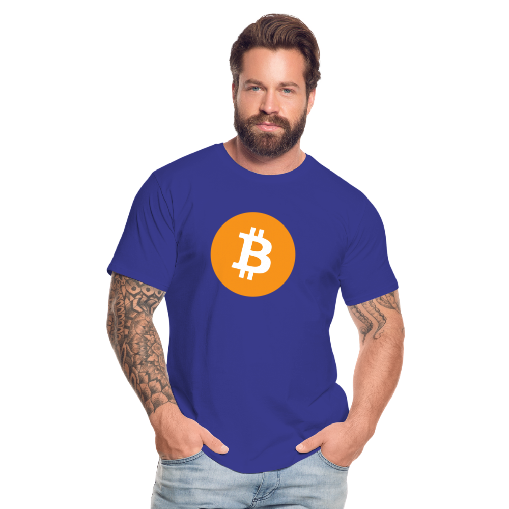 Bitcoin-T-Shirt - Königsblau