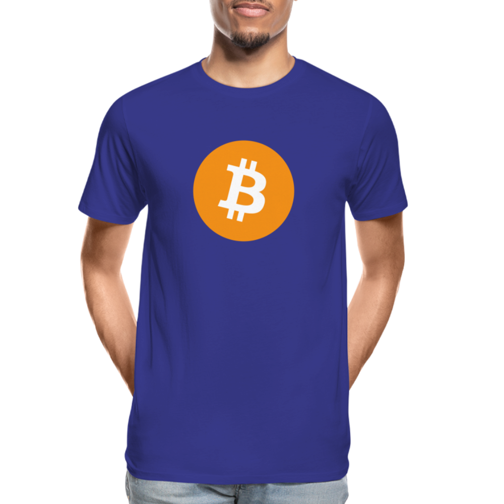 Bitcoin-T-Shirt - Königsblau