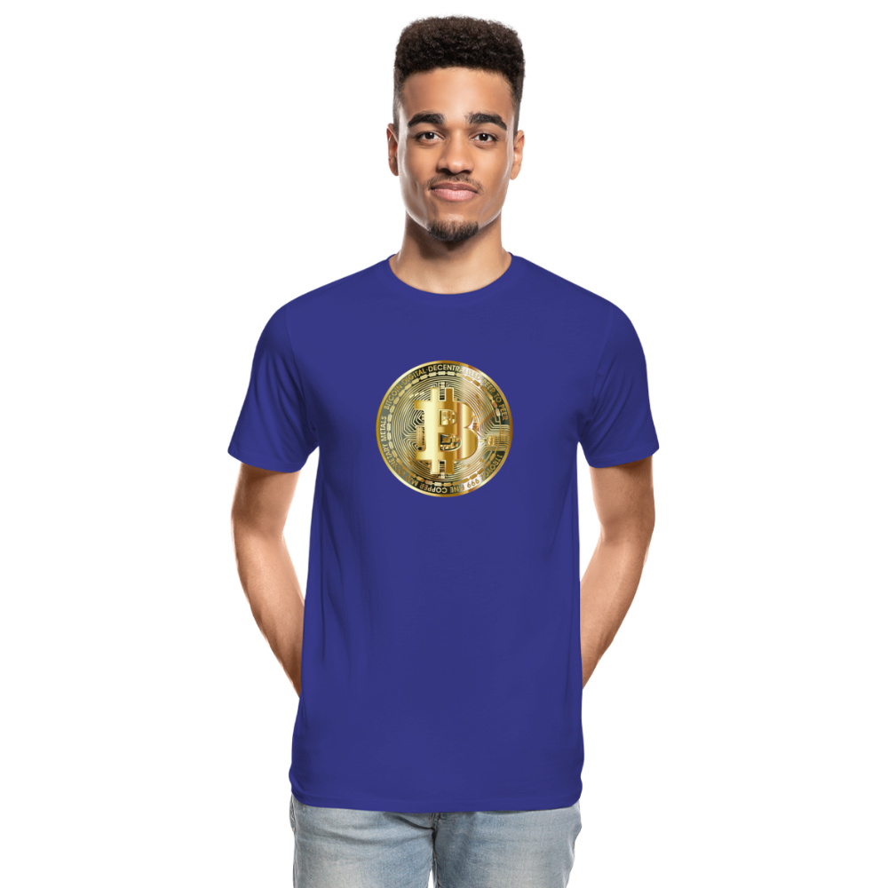 Bitcoin-T-Shirt - Königsblau