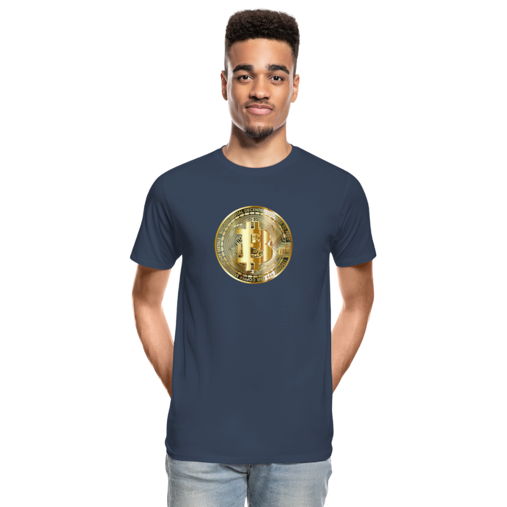 Bitcoin-T-Shirt - Navy