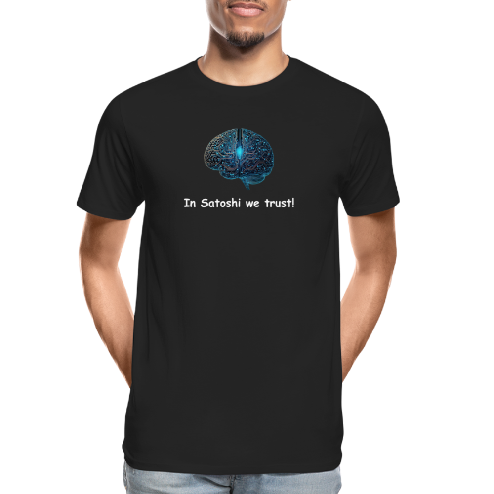 "In Satoshi we trust"-T-Shirt - Schwarz