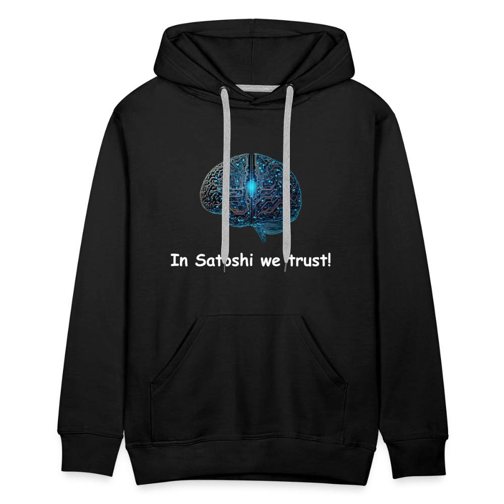 Herren Hoodie "In Satoshi we trust!" - Schwarz