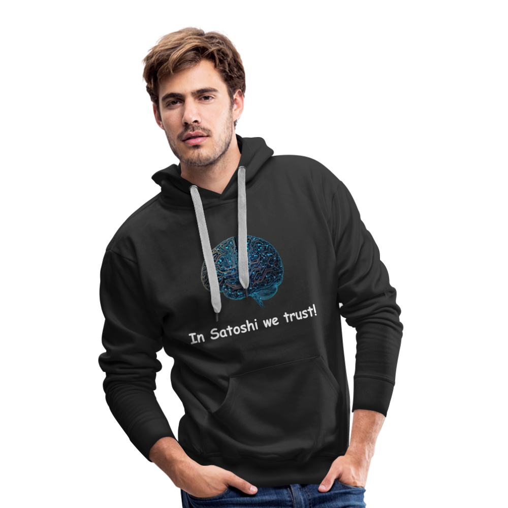 Herren Hoodie "In Satoshi we trust!" - Schwarz
