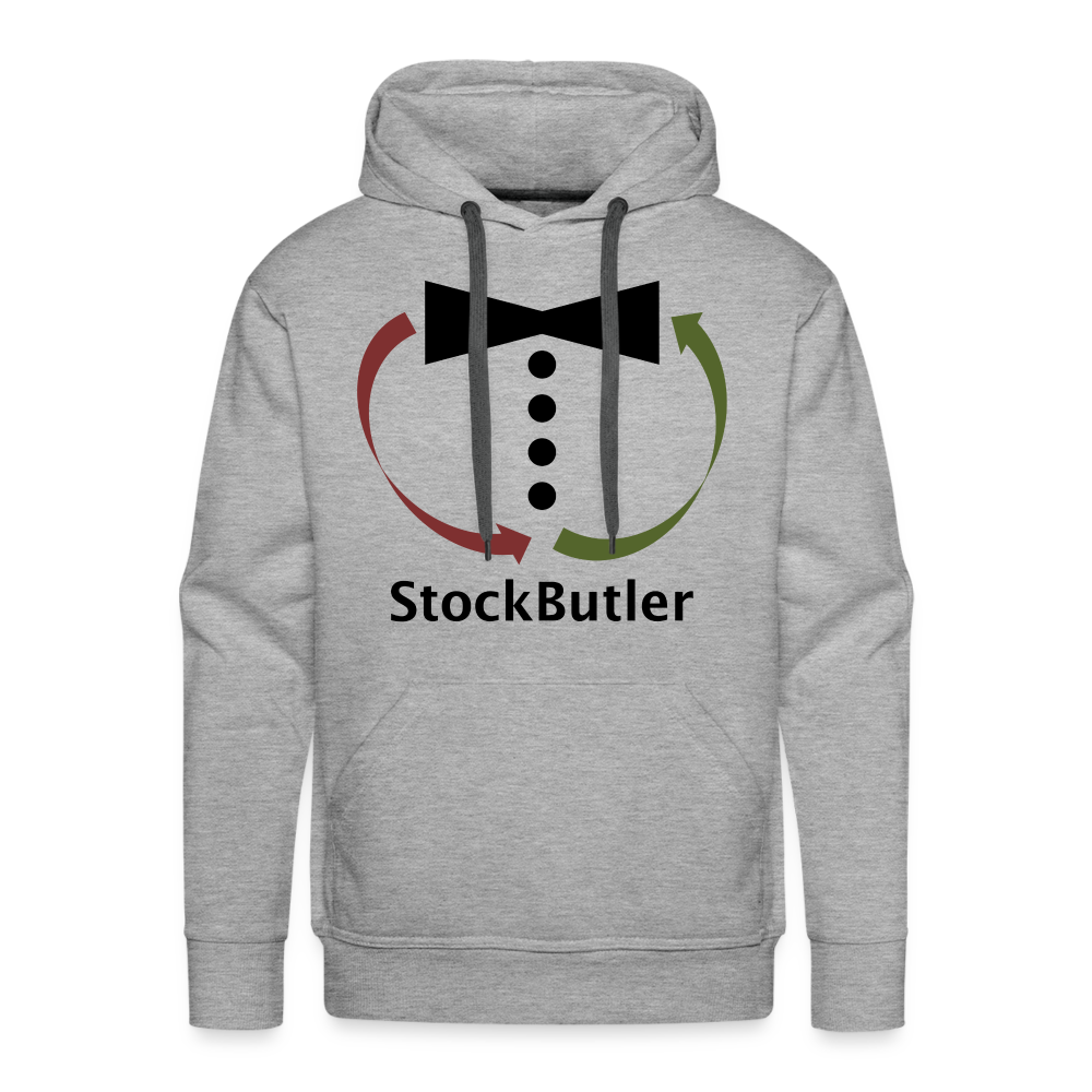 StockButler Hoodie hell - Grau meliert