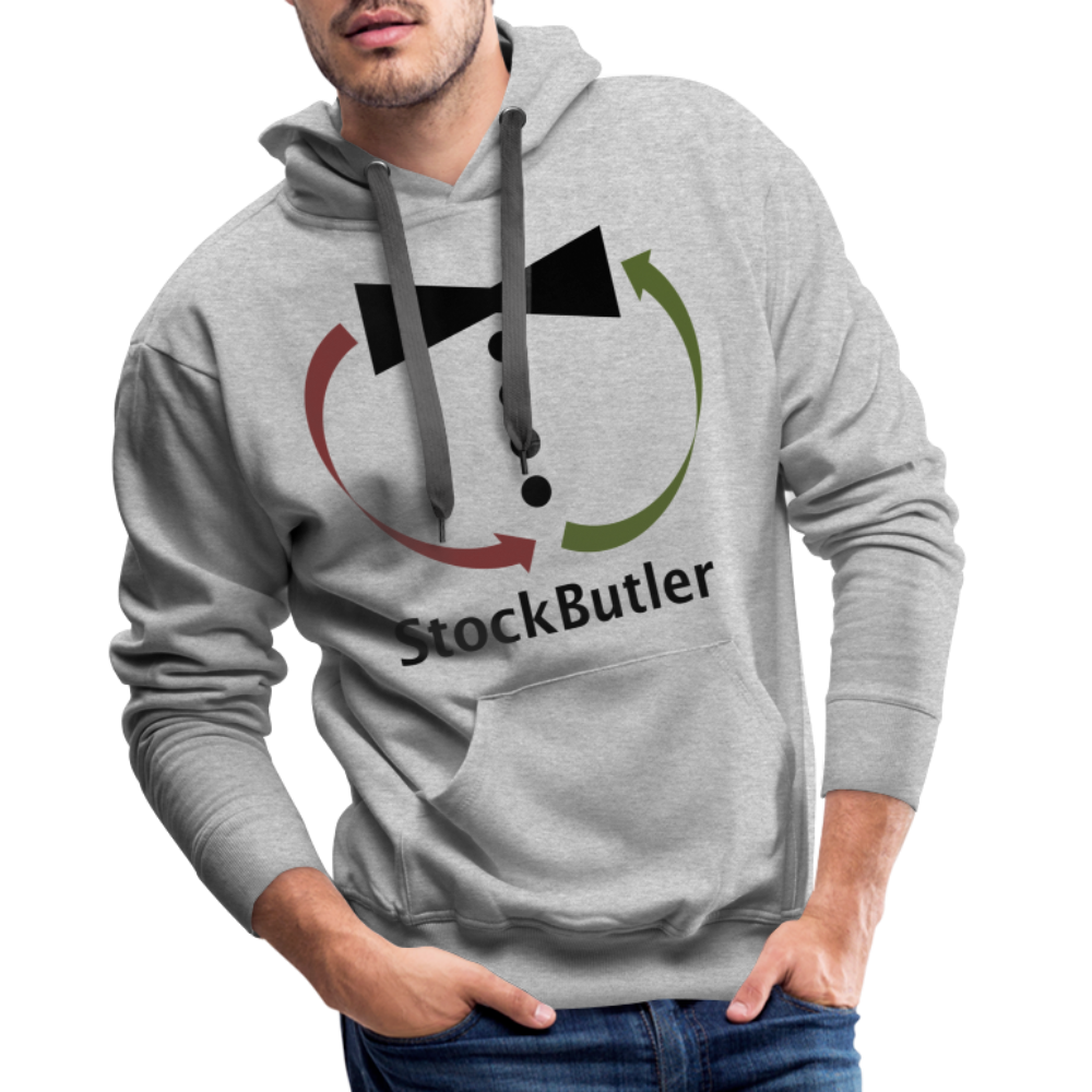 StockButler Hoodie hell - Grau meliert