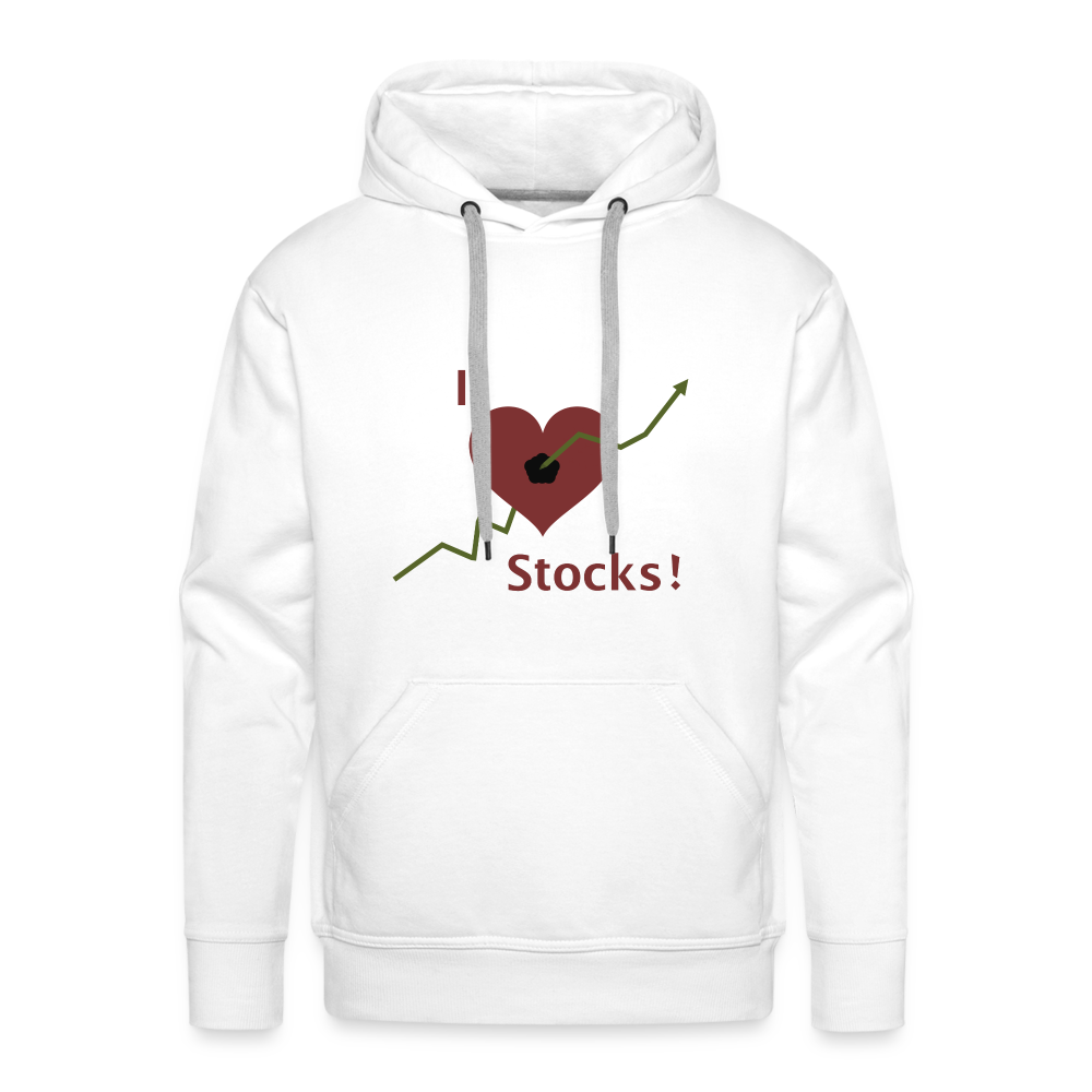 I love Stocks-Hoodie - Weiß