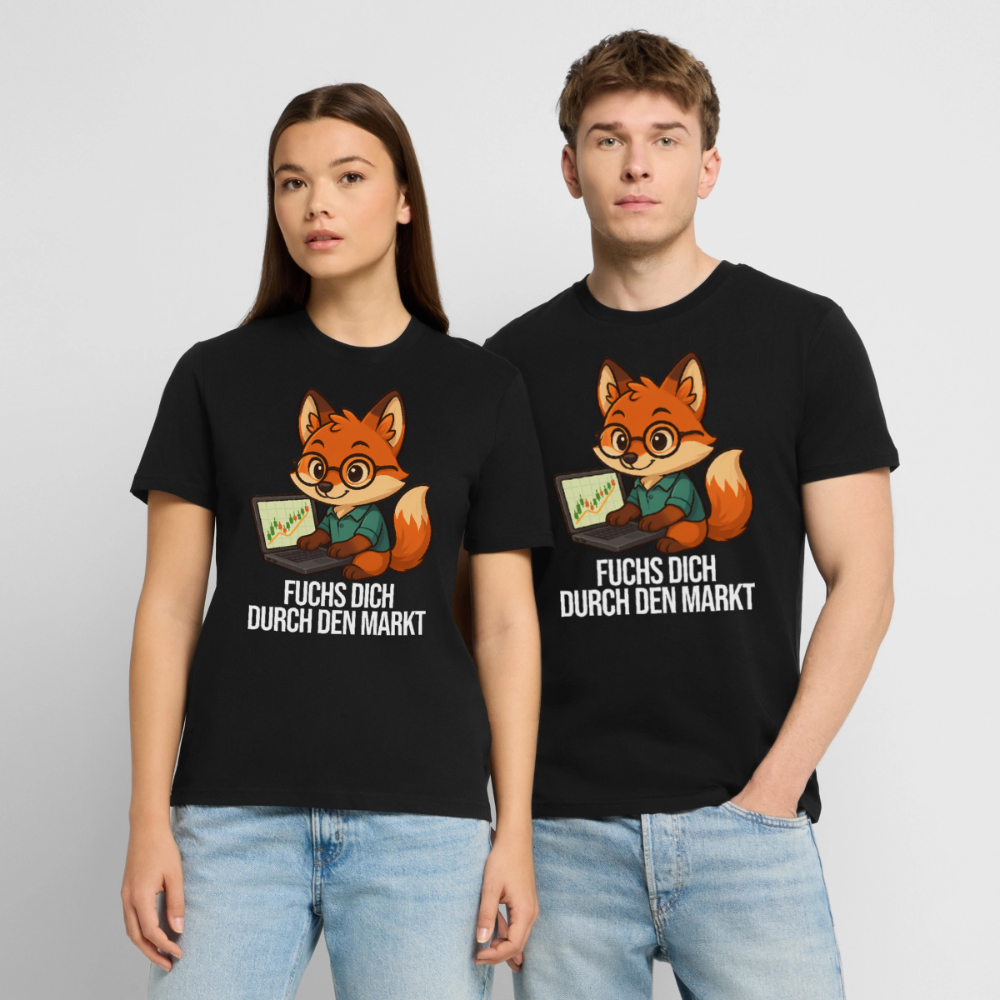 Fuchs dich durch den Markt – Trader Shirt dunkel - Schwarz