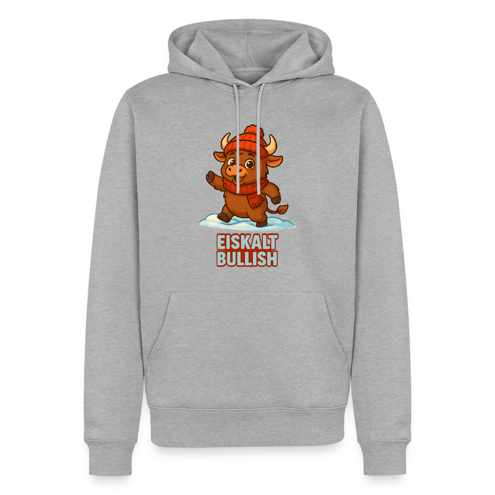 Männer Premium Hoodie - Grau meliert