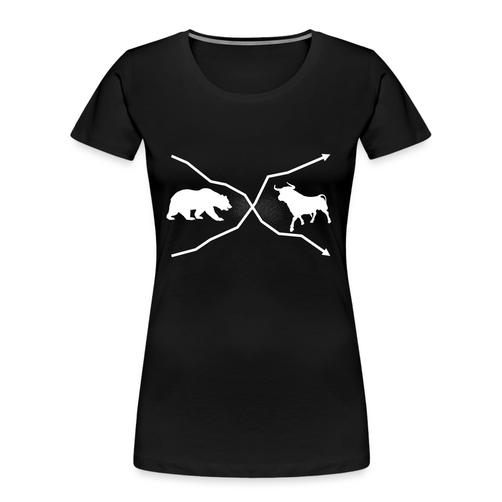 Frauen Premium Bio T-Shirt - Schwarz