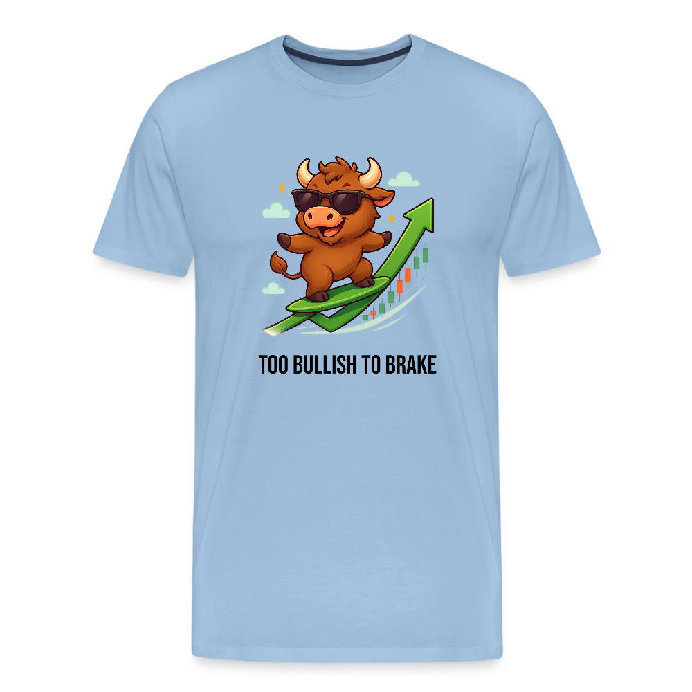 Herren T-Shirt Bullenmarkt - Sky