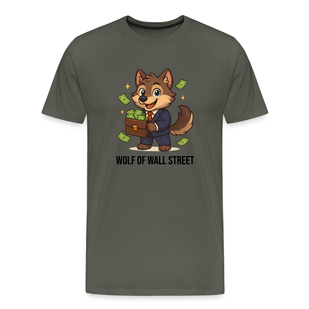 Herren T-Shirt Wolf of Wall Street - Asphalt