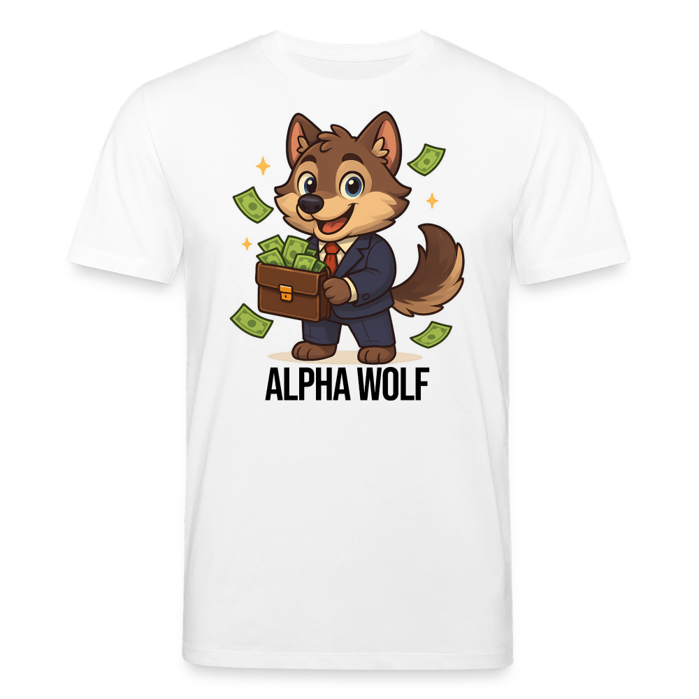Alpha Wolf – Trading & Krypto Shirt hell - Weiß