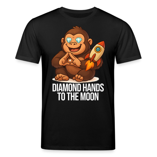 Diamond Hands to the Moon – Trader Shirt dunkel - Schwarz