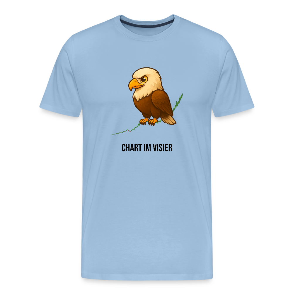 Herren T-Shirt Chart im Visier - Sky