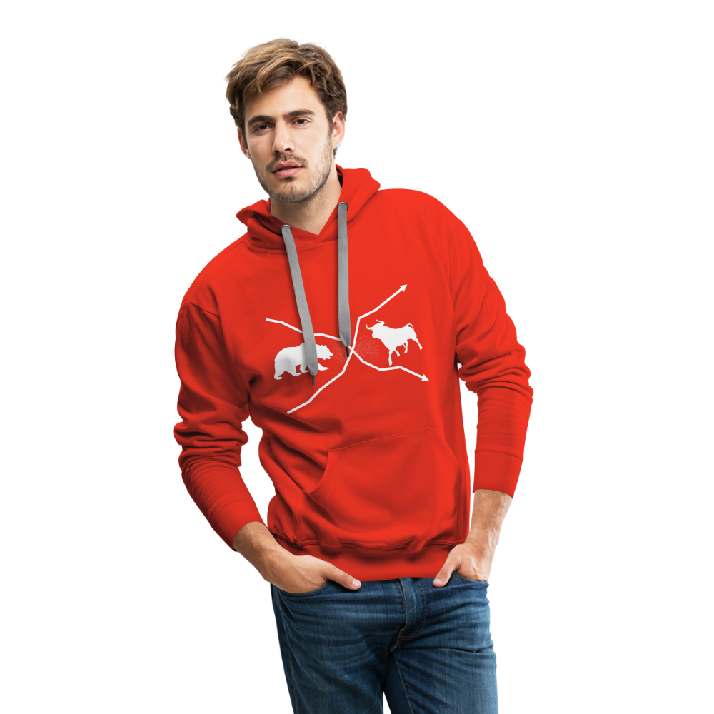 Bulle und Bär-Hoodie dunkel - Rot