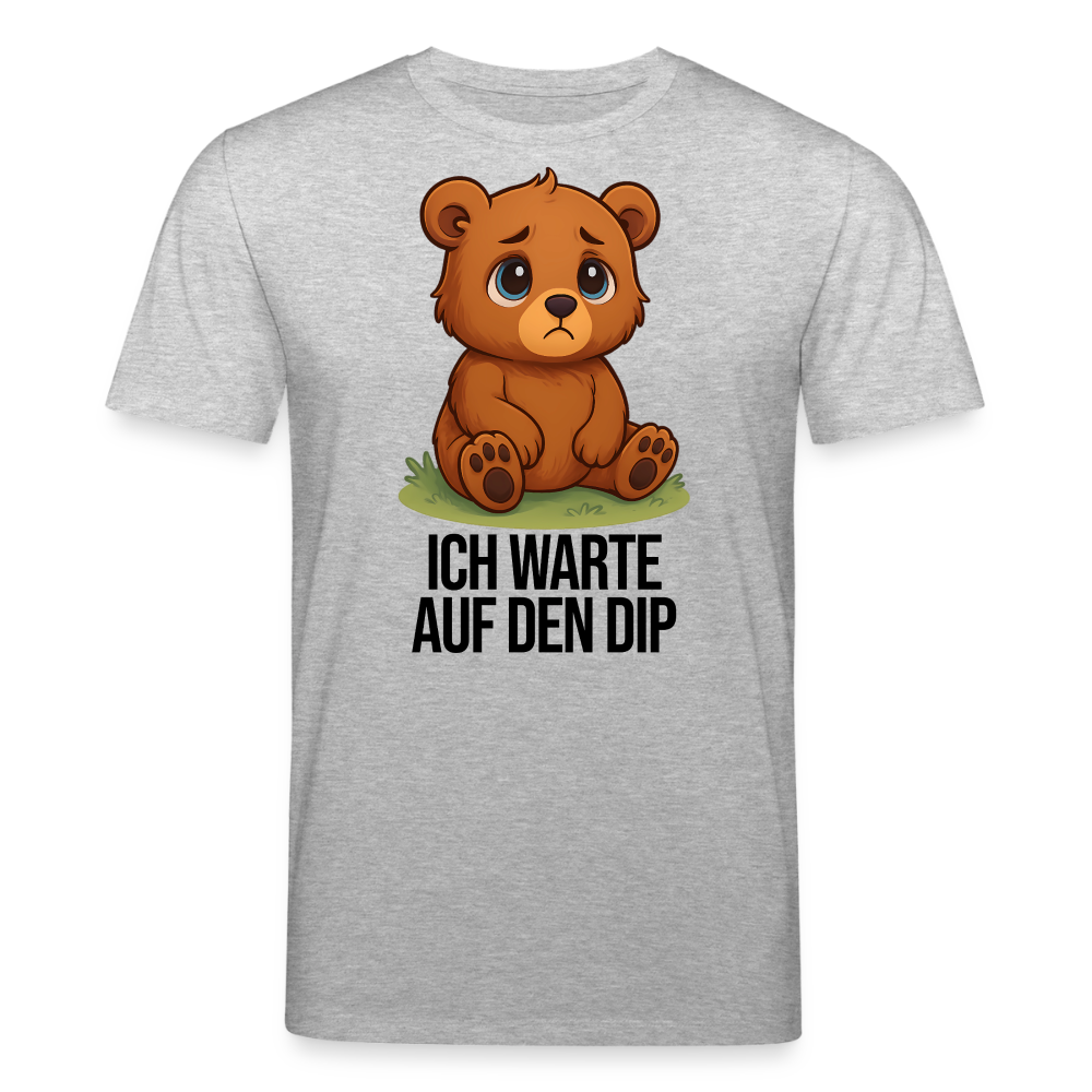 Ich warte auf den Dip – Trader T-Shirt hell - Grau meliert