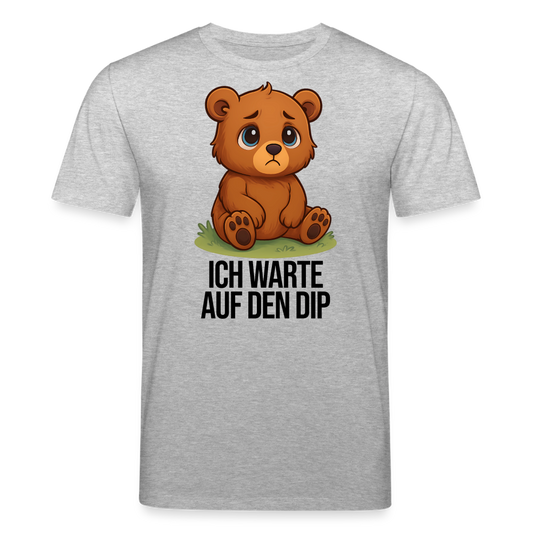 Ich warte auf den Dip – Trader T-Shirt hell - Grau meliert