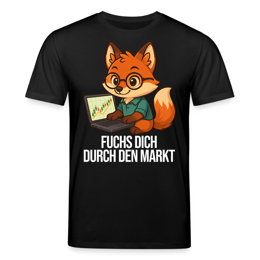 Fuchs dich durch den Markt – Trader Shirt dunkel - Schwarz