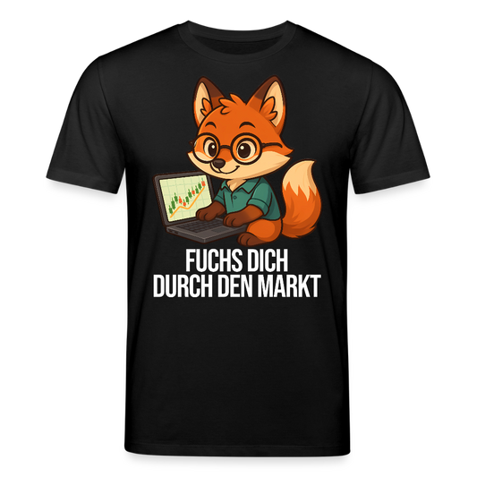 Fuchs dich durch den Markt – Trader Shirt dunkel - Schwarz