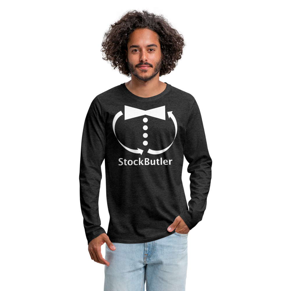 Männer Premium Langarmshirt - Anthrazit
