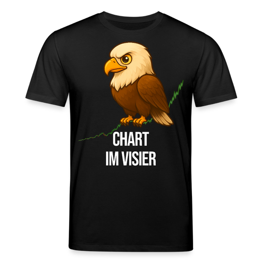 Chart im Visier – Trader Shirt dunkel - Schwarz