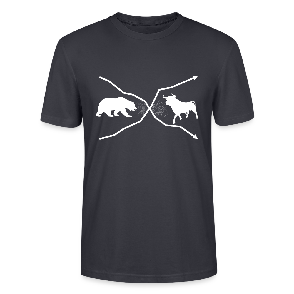 T-Shirt Bulle und Bär - Dunkles Graublau
