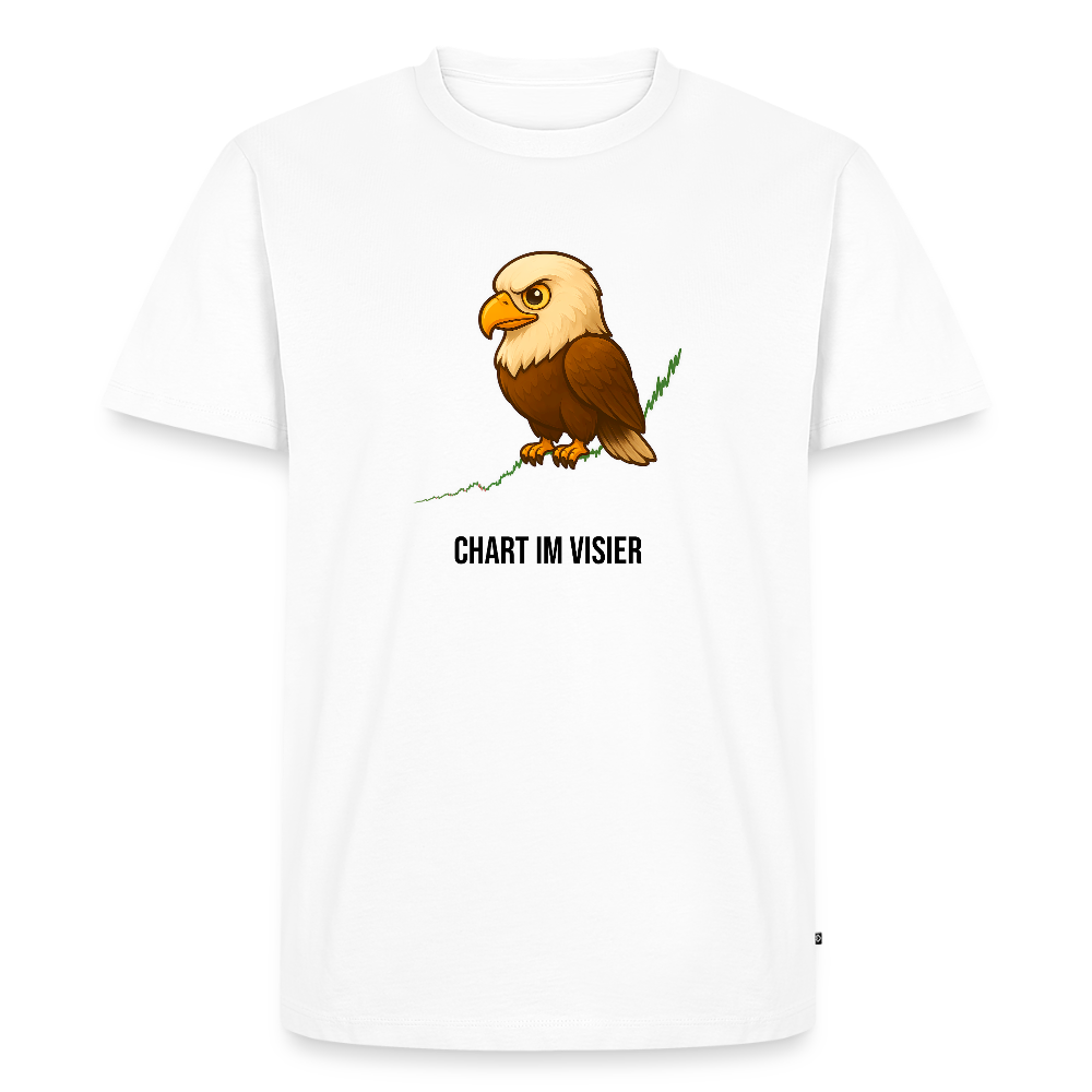 Herren T-Shirt Chart im Visier - Weiß