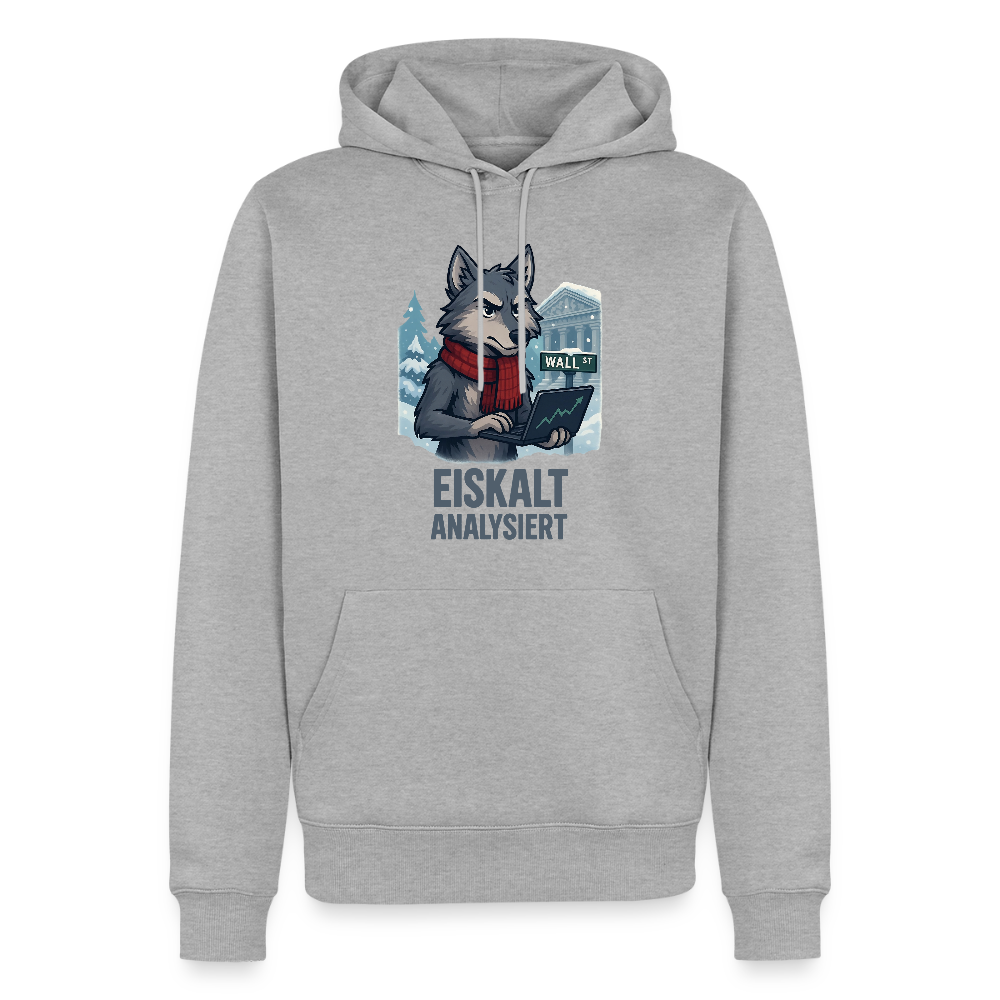 Männer Premium Hoodie - Grau meliert