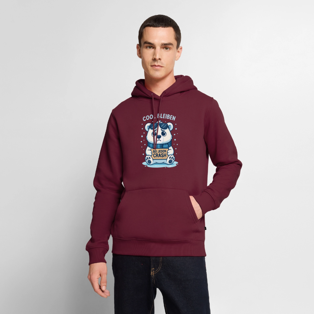 ❄️ COOL BLEIBEN BEI JEDEM CRASH – Premium Hoodie - Burgunderrot