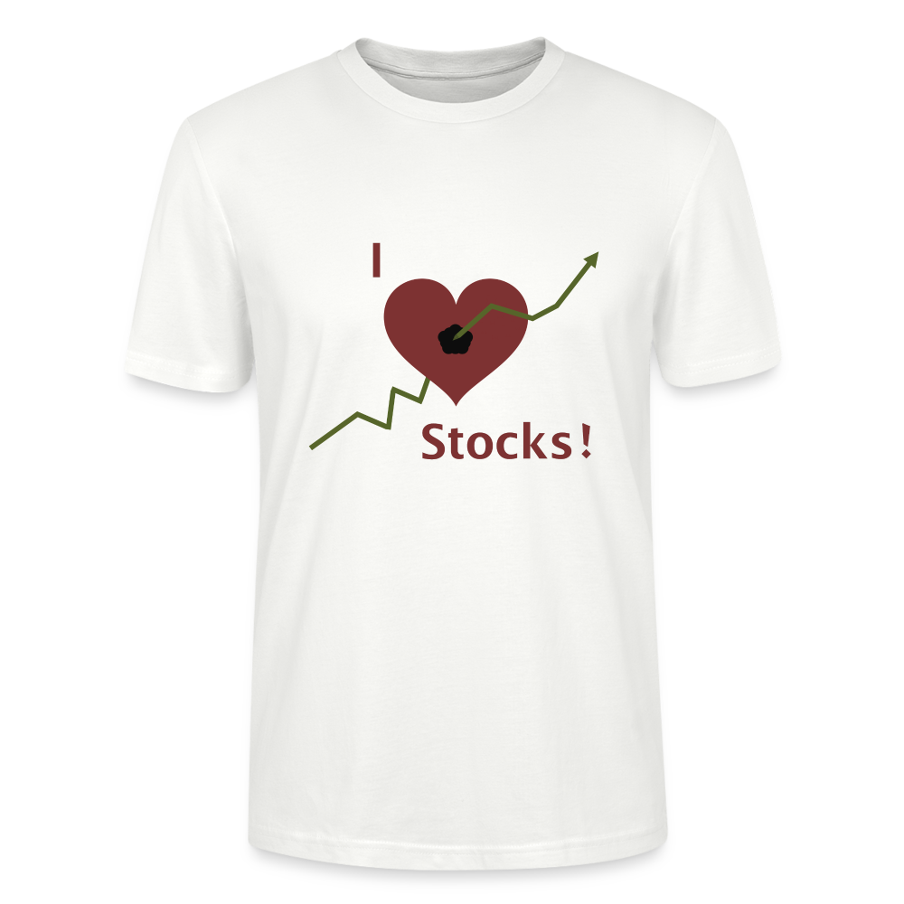 T-Shirt I love Stocks - Weiß
