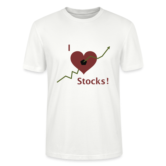 T-Shirt I love Stocks - Weiß