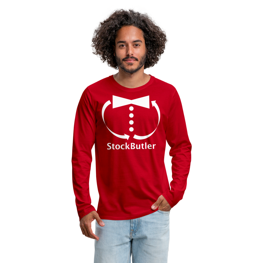Männer Premium Langarmshirt - Rot