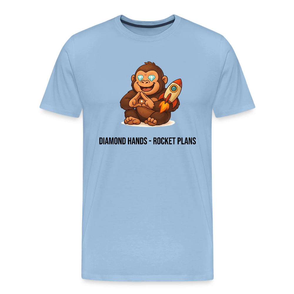Herren T-Shirt Gorilla Diamond Hands - Sky