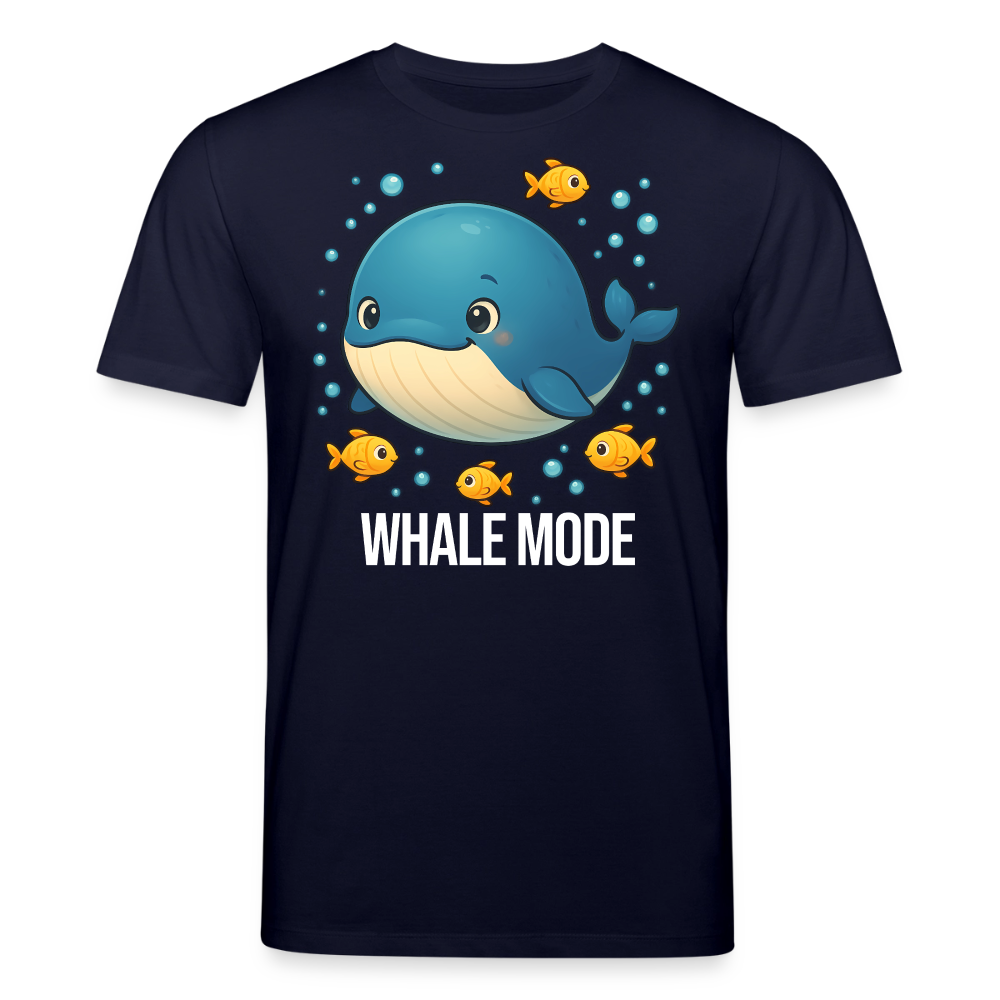 Whale Mode – Trading & Krypto Shirt dunkel - Navy