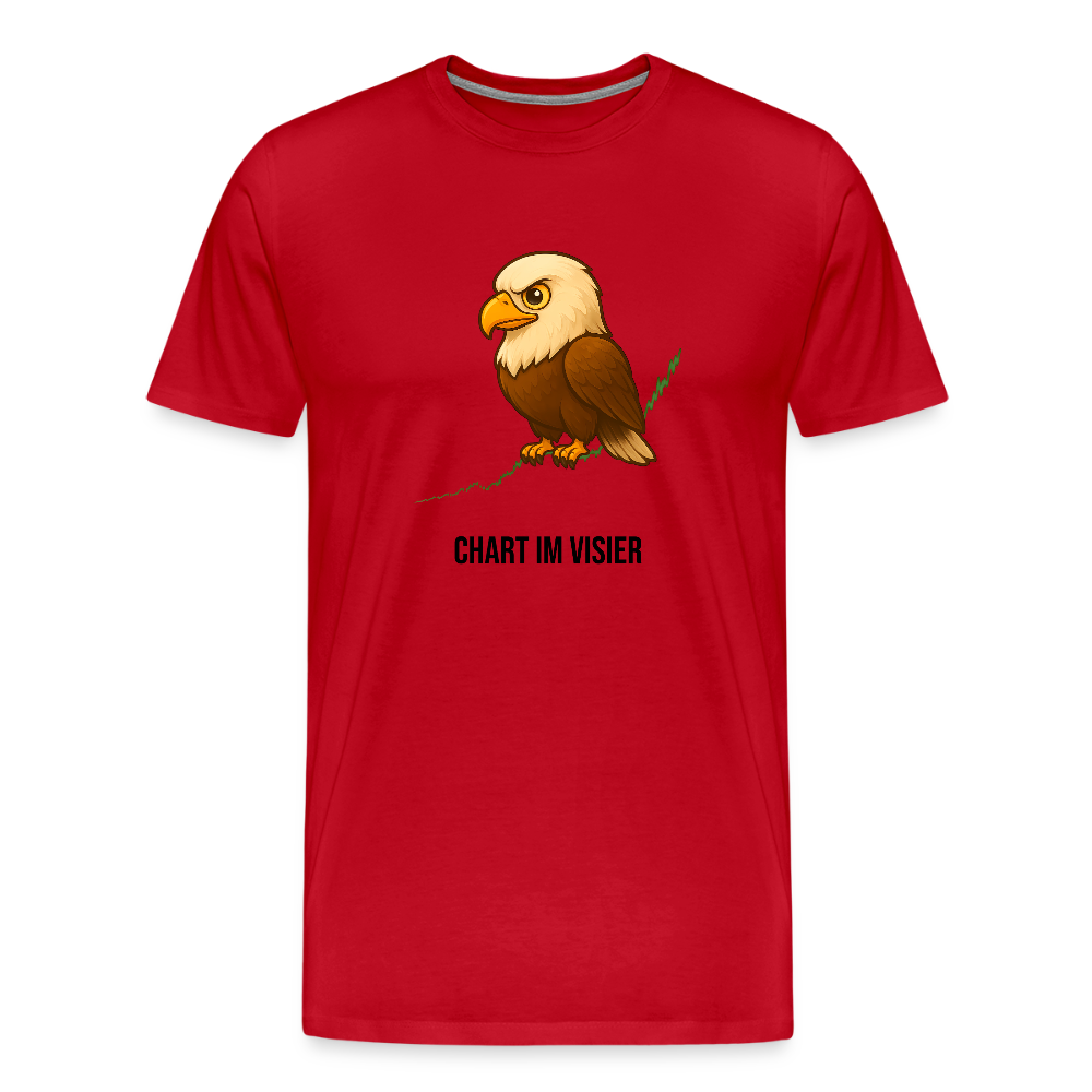 Herren T-Shirt Chart im Visier - Rot