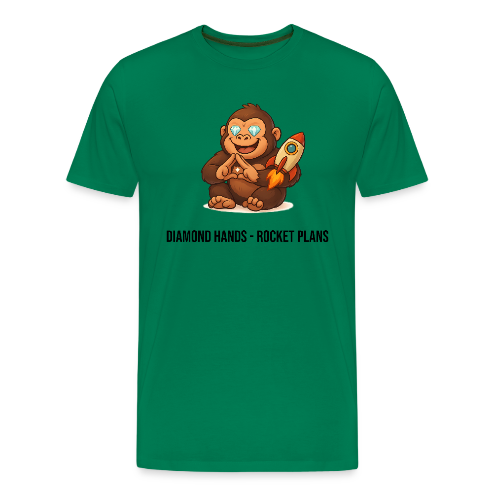Herren T-Shirt Gorilla Diamond Hands - Kelly Green