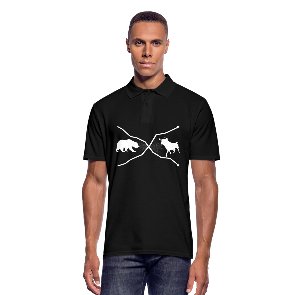 Poloshirt Bull and Bear - Schwarz